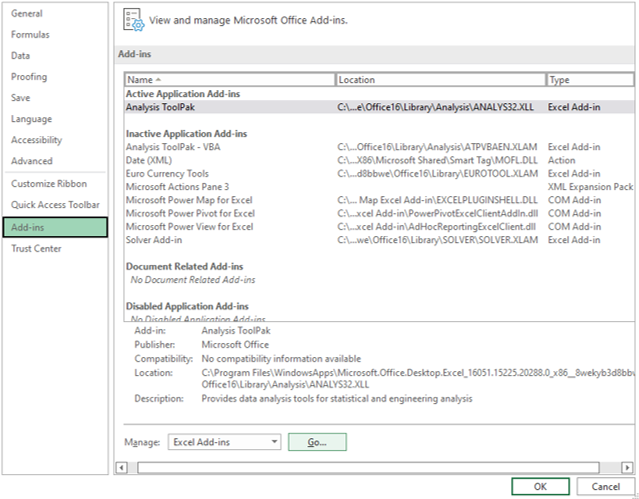excel add-ons