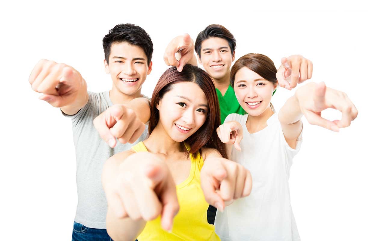 happy students learning english idioms
