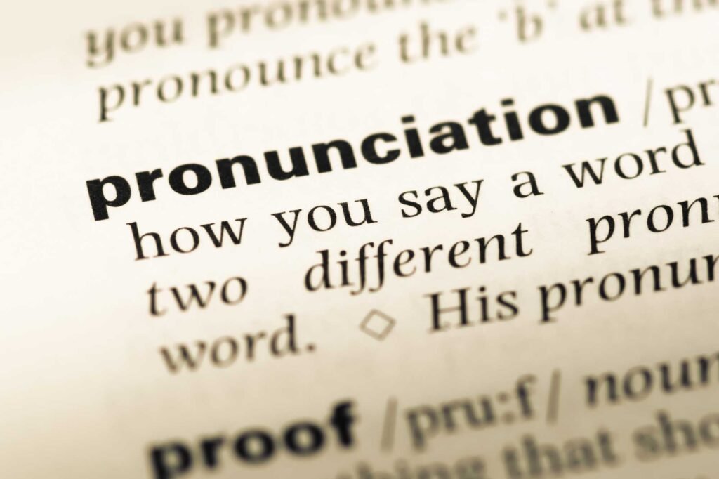 english pronunciation definition