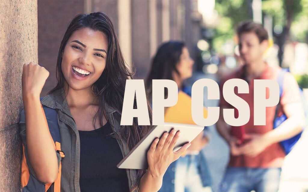 happy apcsp student celebrates passing test