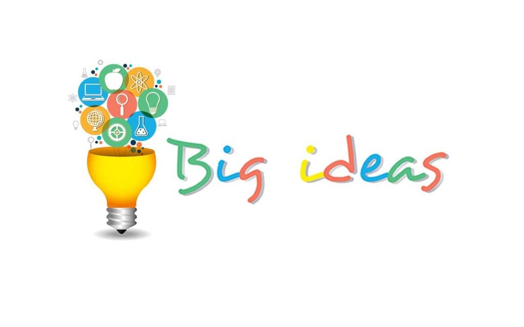 ap csp big ideas text with light bulb for idea