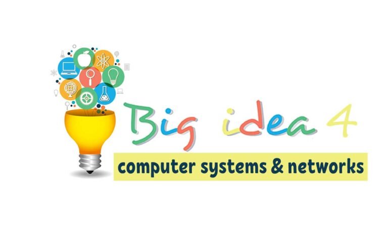 big idea 4 computer systems and networks written by light bulb for ideas
