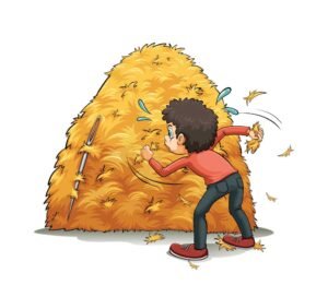 plant and trees idioms looking for a needle in a haystack